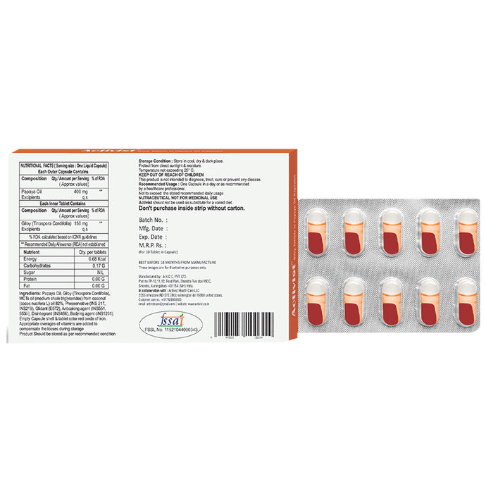 Activist Glioy Tablet in Papaya Oil Capsule (10 Each)