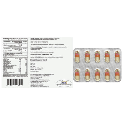 Activist Omega 3 Q 10 Capsule in Capsule (10 Each)