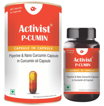 Activist P-Cumin Piperine Capsule In Curcumin Oil Capsule - Classic Derma
