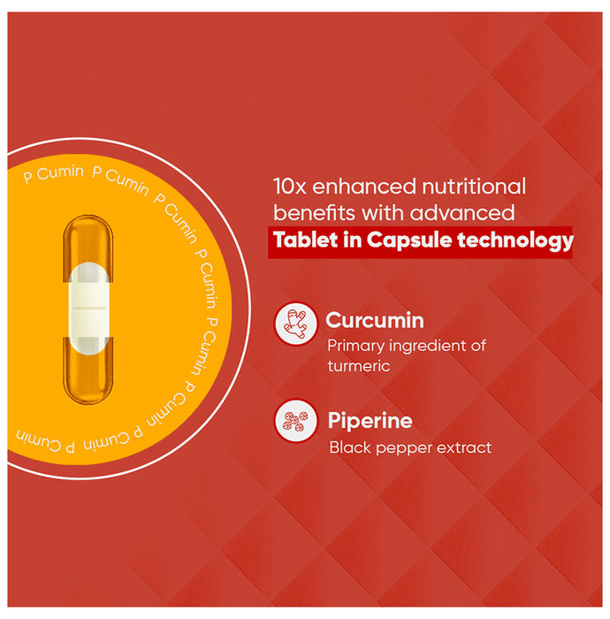 Activist P-Cumin Piperine Capsule in Curcumin Oil Capsule (10 Each)