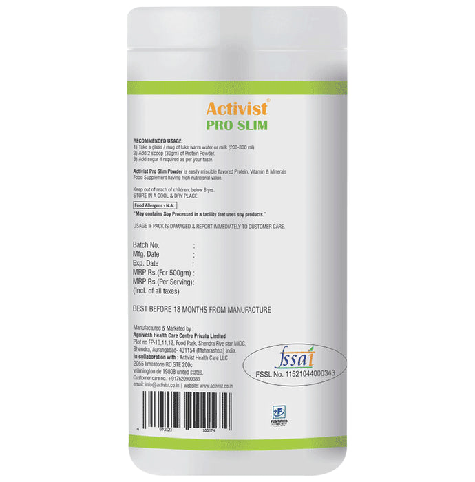 Activist Pro Slim Protein Powder Mango Sugar Free