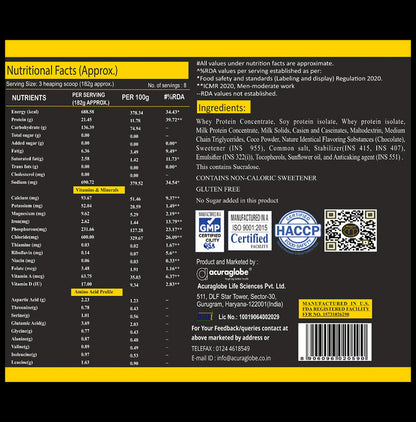 Acuraglobe Morcare-P Mor Mass Gainer Powder Chocolate