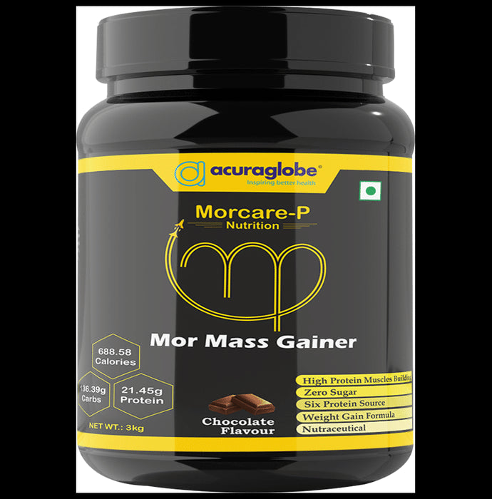 Acuraglobe Morcare-P Mor Mass Gainer Powder Chocolate - Classic Derma