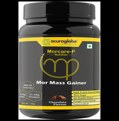 Acuraglobe Morcare-P Mor Mass Gainer Powder Chocolate - Classic Derma