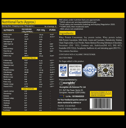 Acuraglobe Morcare-P Mor Mass Gainer Powder Chocolate