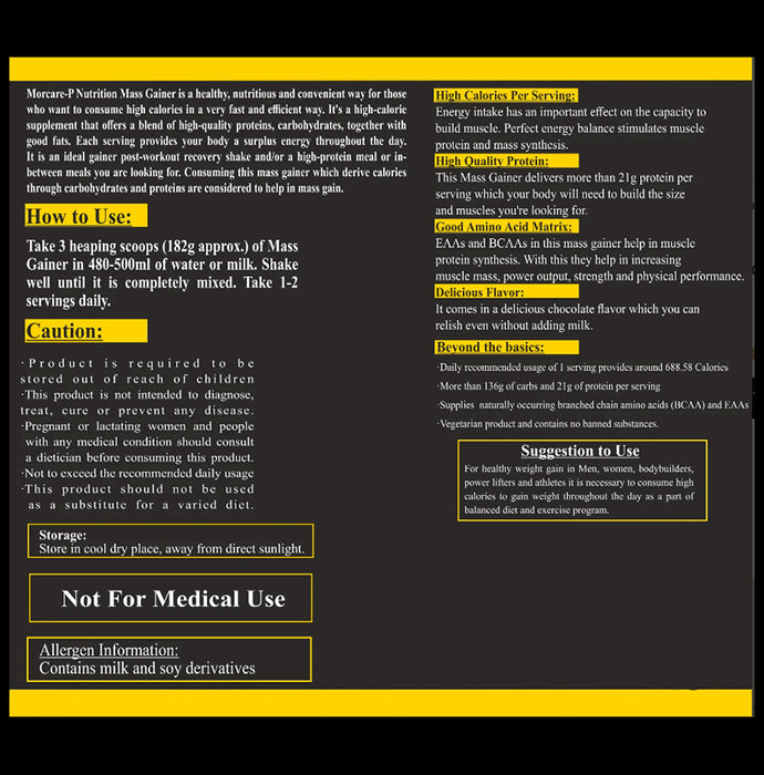 Acuraglobe Morcare-P Mor Mass Gainer Powder Chocolate