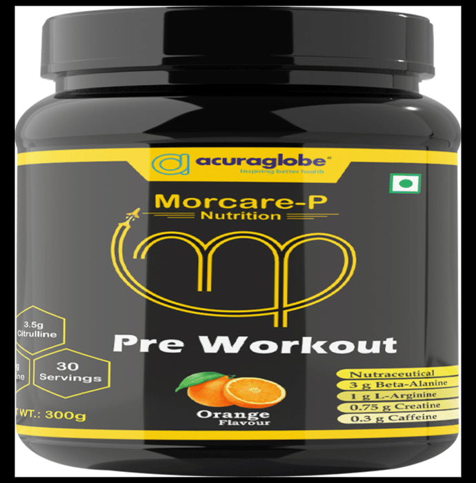 Acuraglobe Morcare-P Pre Workout Powder Orange - Classic Derma