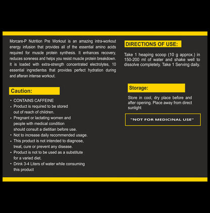 Acuraglobe Morcare-P Pre Workout Powder Orange