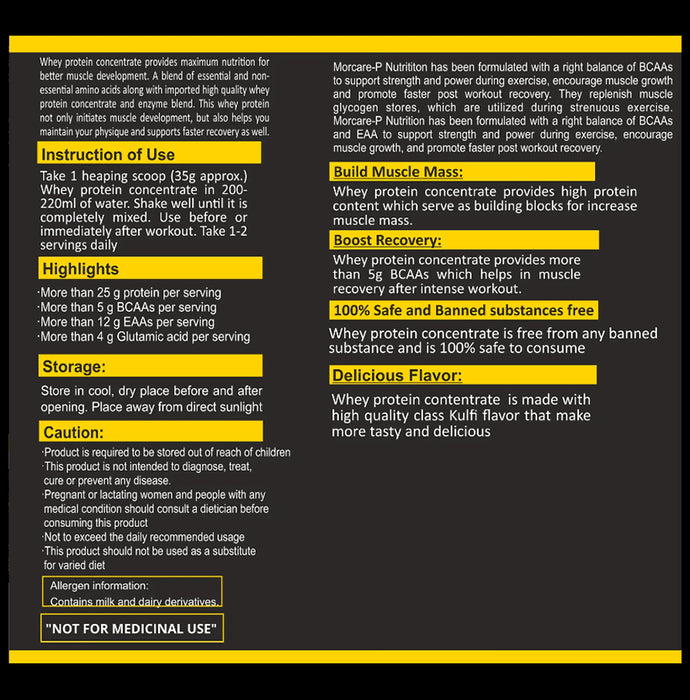 Acuraglobe Morcare-P Whey Protein Concentrate Powder Chocolate