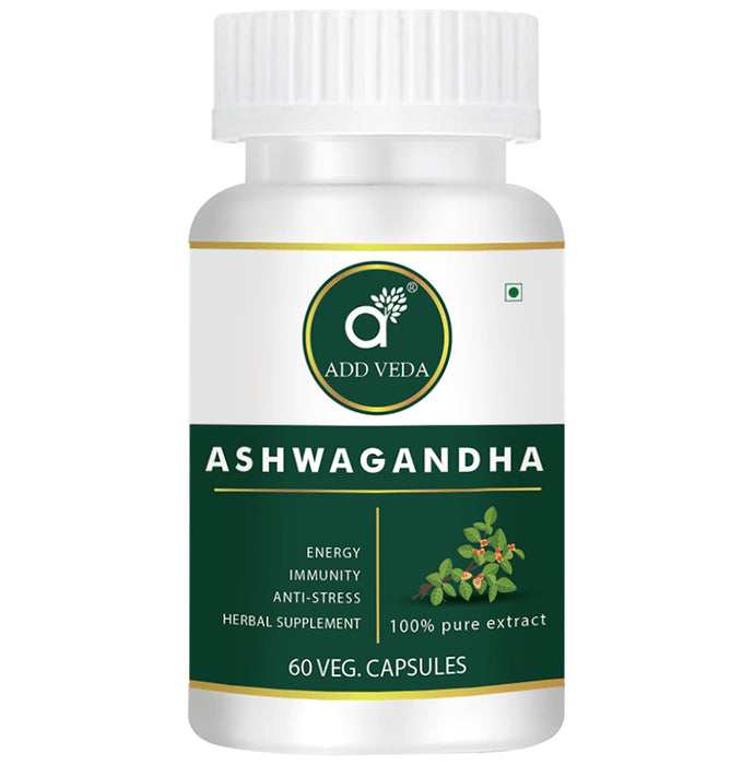 Add Veda Ashwagandha Veg Capsule - Classic Derma