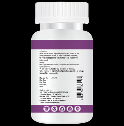 Add Veda Diabetes Health Capsule