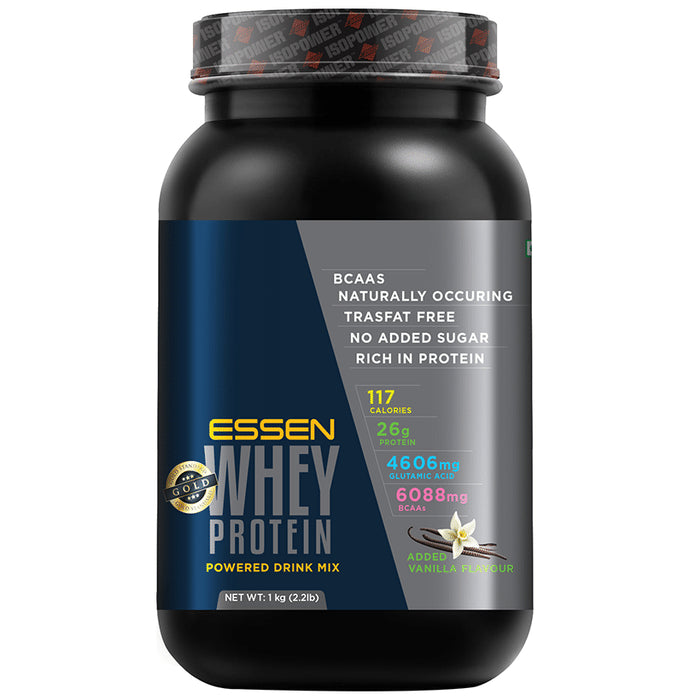 Essen Gold Standard Whey Protein Powder Vanilla - Classic Derma