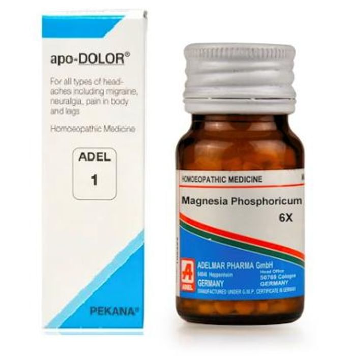 ADEL Anti-Migraine Combo (ADEL 1 + Magnesium Phosphoricum Biochemic Tablet 6X) - Classic Derma