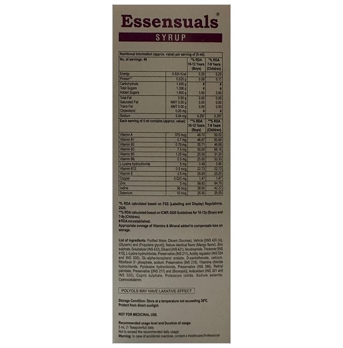 Essensuals Multivitamin Syrup