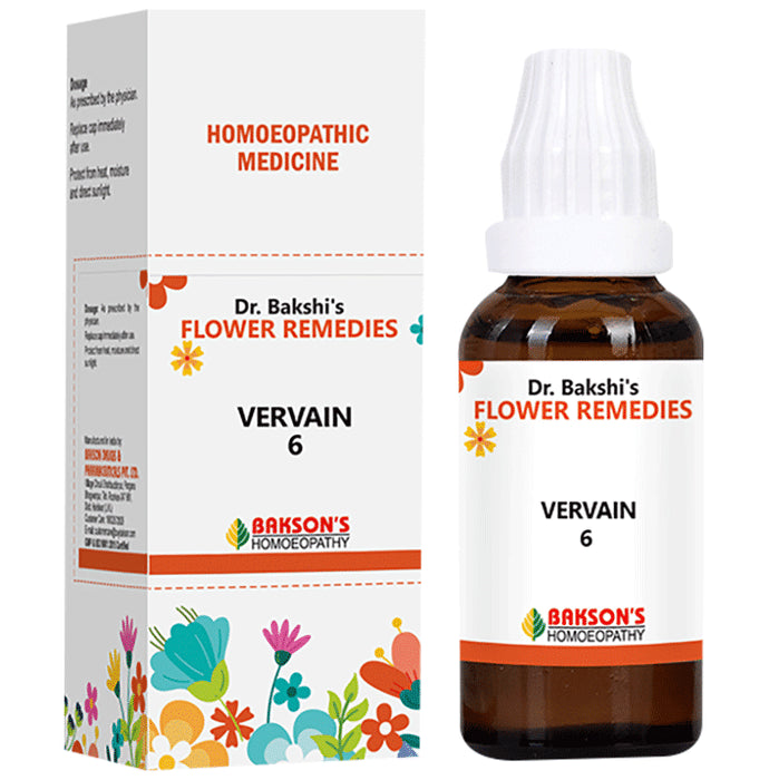 Dr Bakshi's Flower Remedies Vervain 6 - Classic Derma