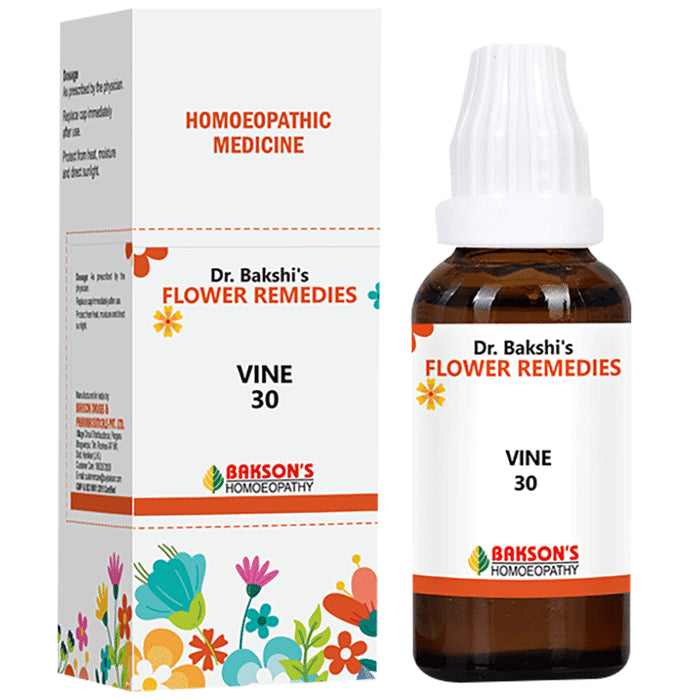 Dr Bakshi's Flower Remedies Vine 30 - Classic Derma