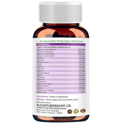 Voxveda Herbal Fat Burner 1500mg Tablet