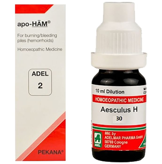 ADEL Piles Care Combo Pack of ADEL 2 Apo-Ham Drop 20ml & Aesculus H Dilution 30 CH 10ml - Classic Derma