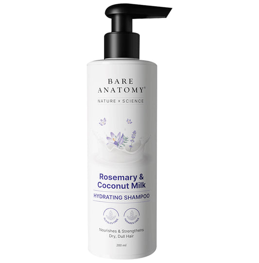 Bare Anatomy Rosemary & Coconut Milk Hydrating Shampoo - Classic Derma