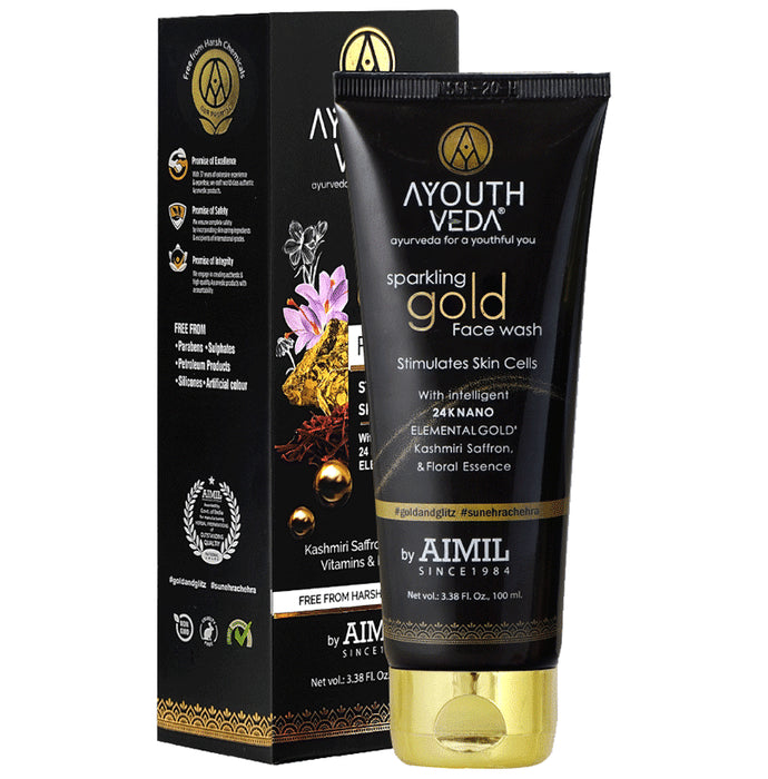 Ayouth Veda Sparkling Gold Face Wash - Classic Derma