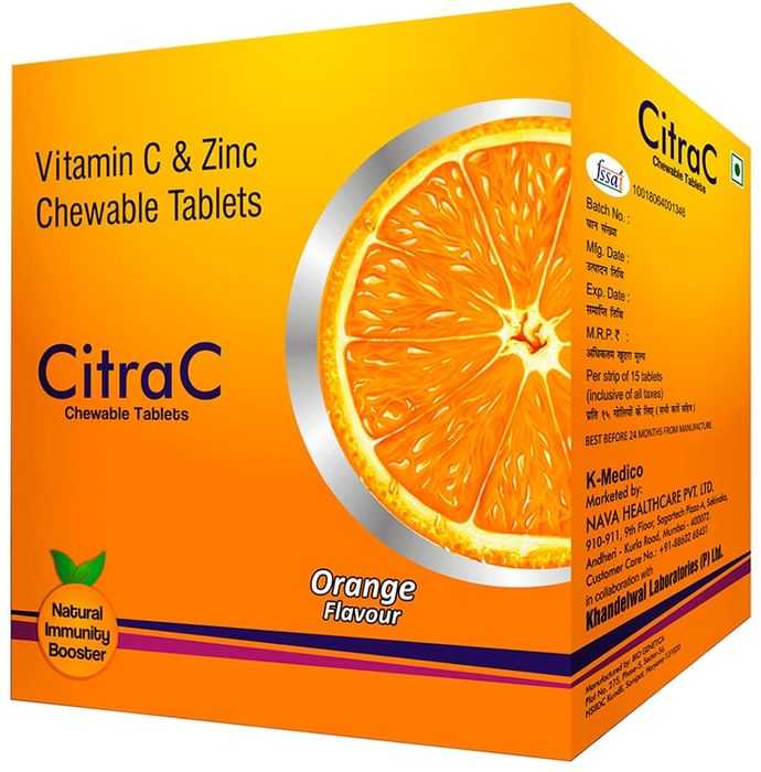 CitraC Chewable Tablet Orange - Classic Derma