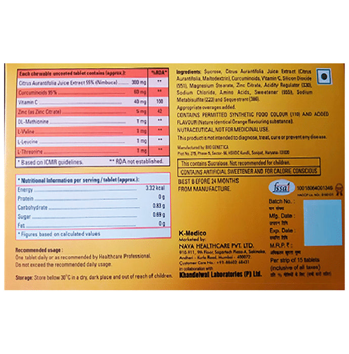 CitraC Chewable Tablet Orange