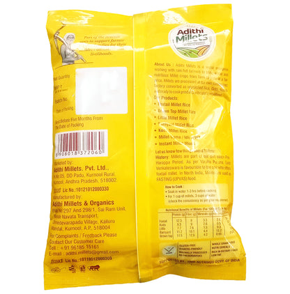 Adithi Millets Combo Pack of BrownTop Millet Rice , Barnyard Millet Rice , Foxtail Millet Rice , Little Millet Rice & Kodo Millets Rice (1kg Each)