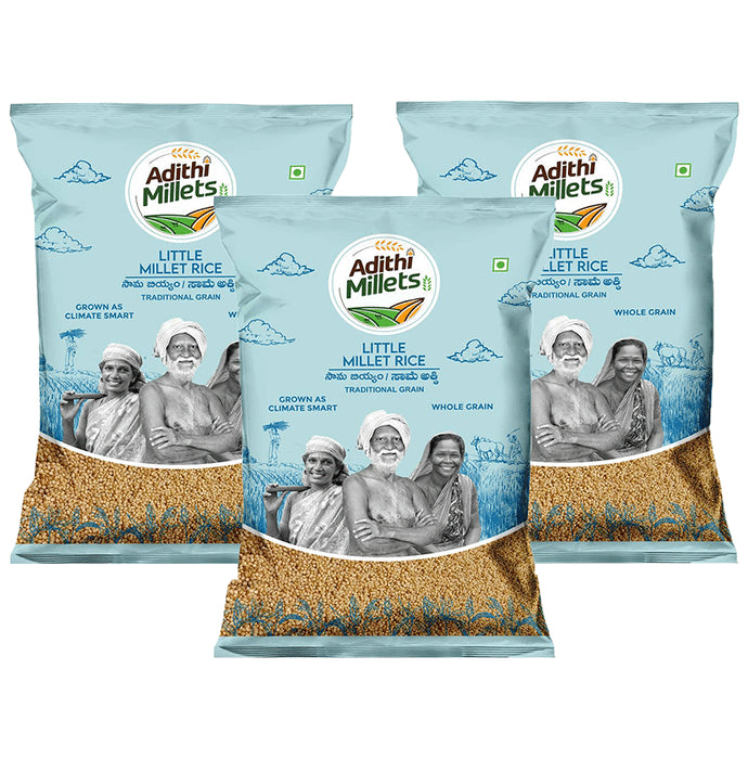 Adithi Millets Combo Pack of Little Millet (500gm Each) - Classic Derma