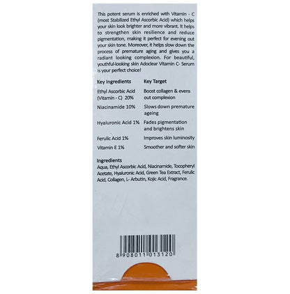 Adoclear Anti-Pollution Vitamin-C Serum with Hyaluronic Acid
