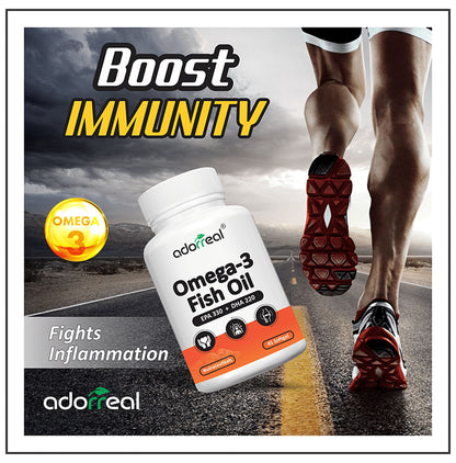 Adorreal Omega-3 Fish Oil EPA 330 + DHA 220 Softgels