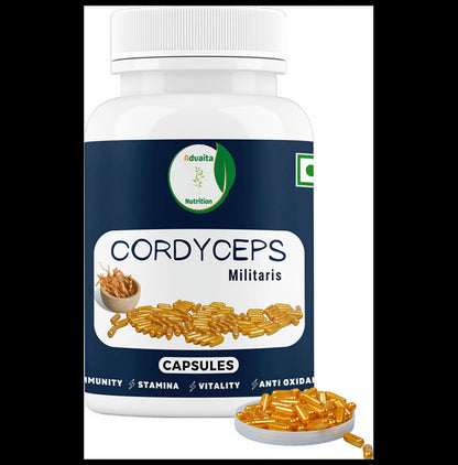 Advaita Nutrition Cordyceps Millitaris Capsule - Classic Derma