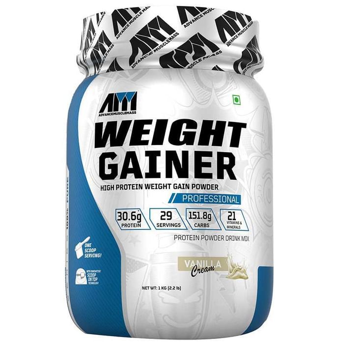 Advance MuscleMass Weight Gainer Powder Vanilla Cream - Classic Derma
