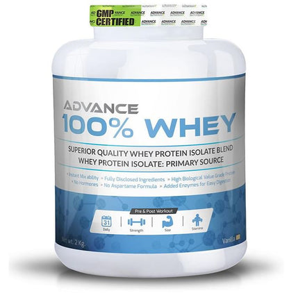 Advance Nutratech 100% Whey Protein Powder Vanilla - Classic Derma