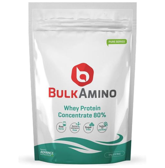 Advance Nutratech Bulk Amino Whey Protein Concentrate 80% Powder Unflavoured - Classic Derma