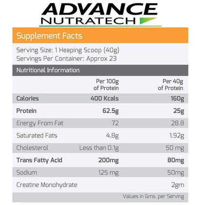 Advance Nutratech Whey Extreme Protein Powder Strawberry