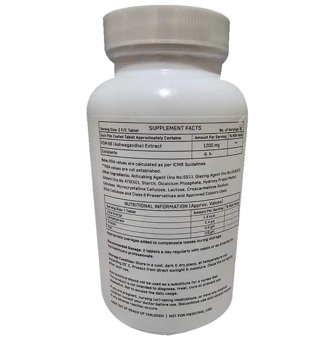 Advitamins Double Strength Ashwagandha 1200mg Tablets (60 Each)