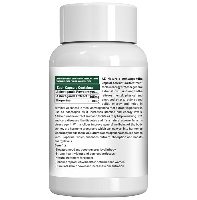 AE Naturals Ashwagandha Veg Capsule