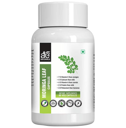 AE Naturals Moringa Leaf Veg Capsule - Classic Derma