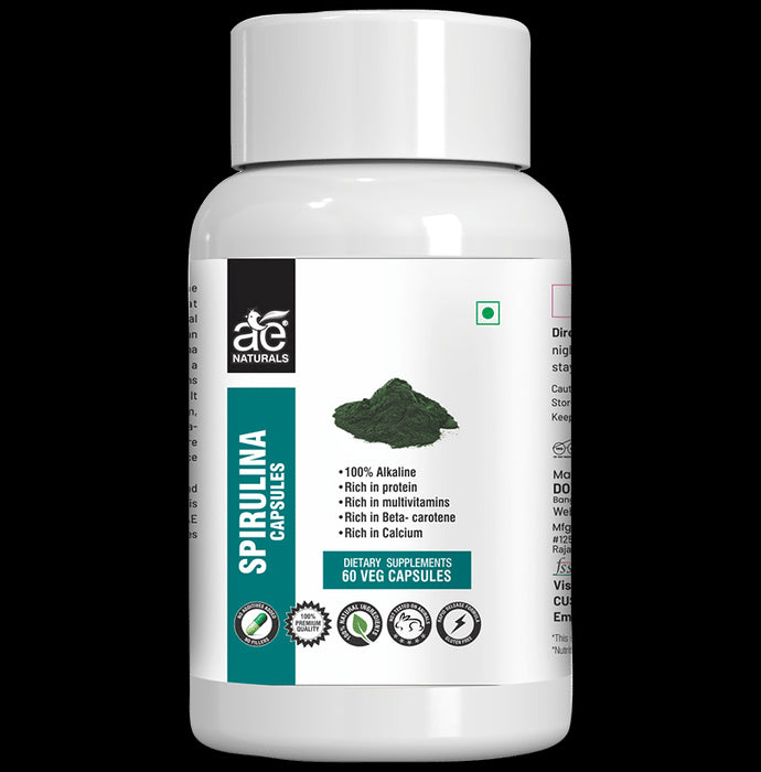 AE Naturals Spirulina Veg Capsule - Classic Derma