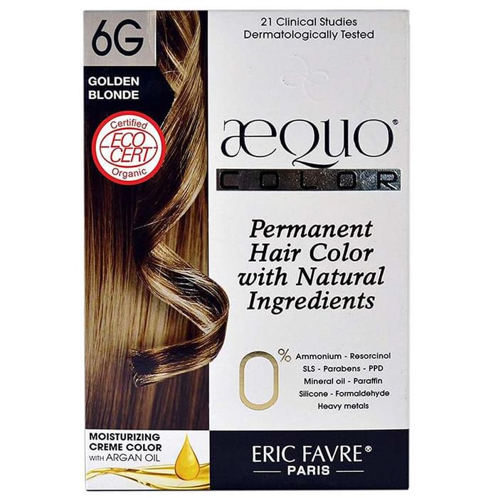 Aequo Permanent Hair Color with Natural Ingreidents Golden Blonde - Classic Derma