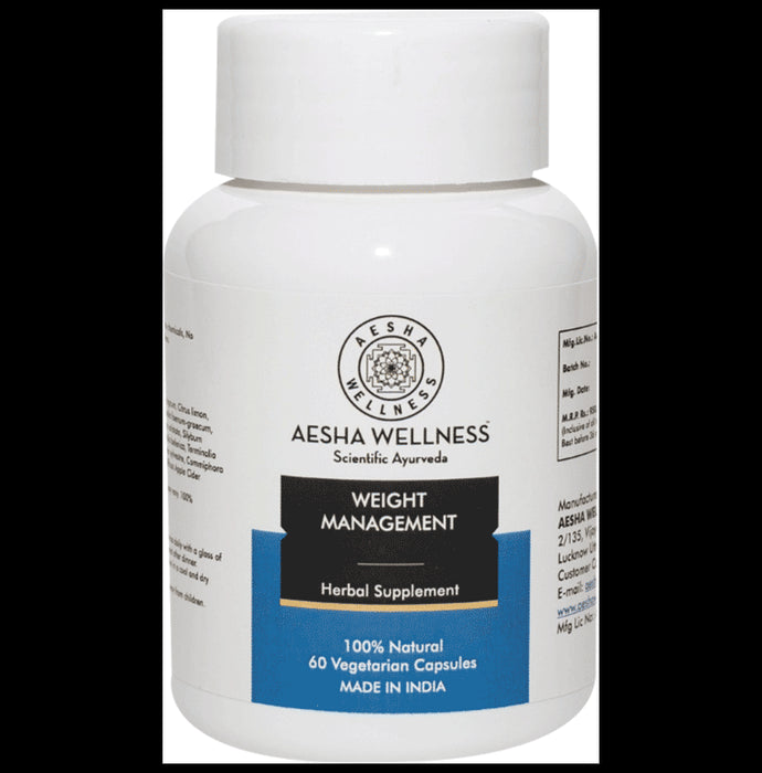 Aesha Wellness Weight Management Vegetarian Capsule - Classic Derma