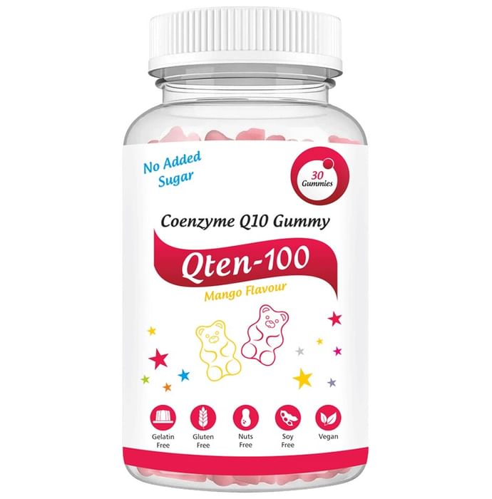 Aesthetic Softcaps Qten 100 Coenzyme Q10 Gummies Mango No Added Sugar - Classic Derma