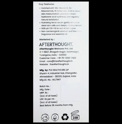 Afterthought Vitamin C 10% Face Serum