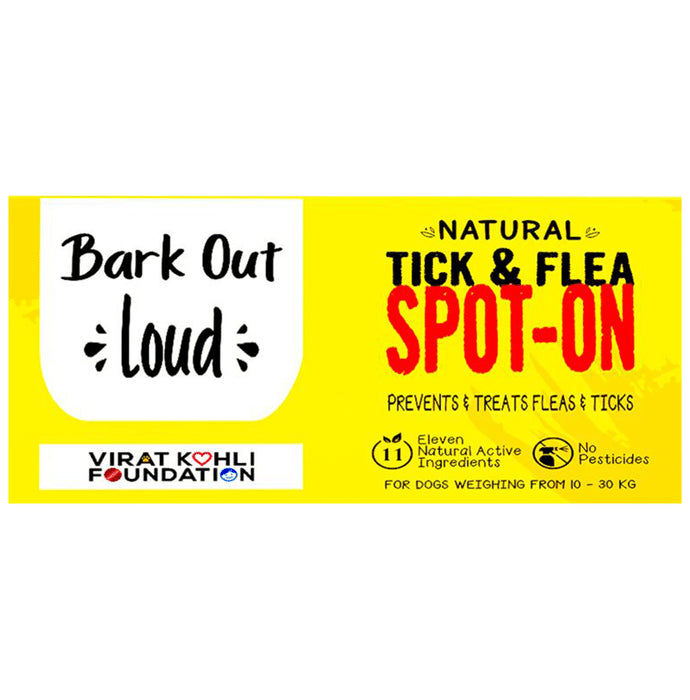 Bark Out Loud Natural Tick & Flea Spot-On for Dogs Weighing More than - Classic Derma