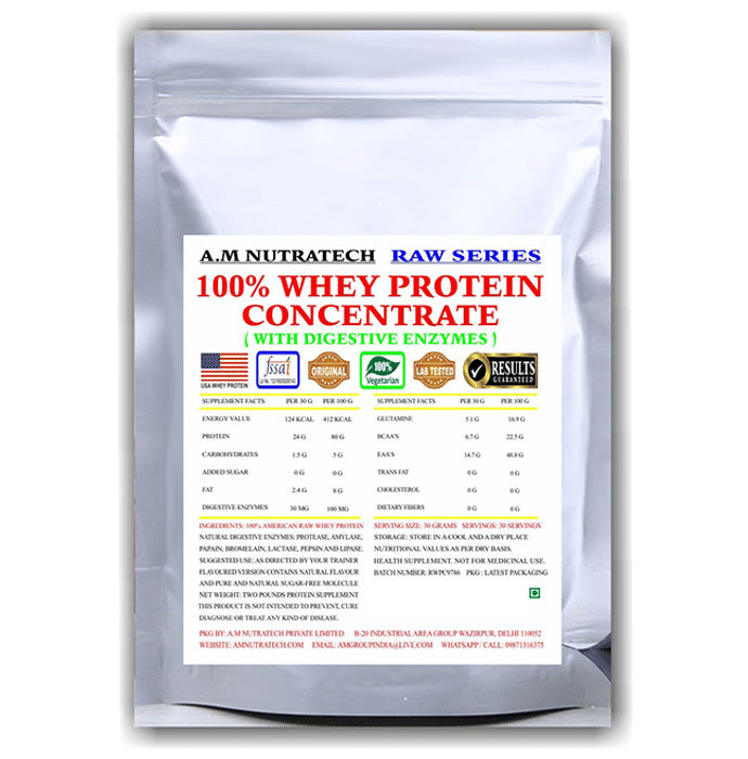 A.M Nutratech 100% Whey Protein Concentrate - Classic Derma
