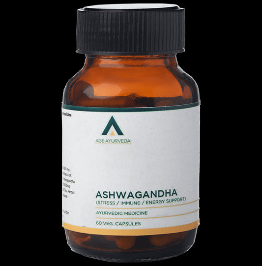 Age Ayurveda Ashwagandha Veg Capsule - Classic Derma