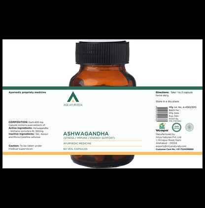 Age Ayurveda Ashwagandha Veg Capsule