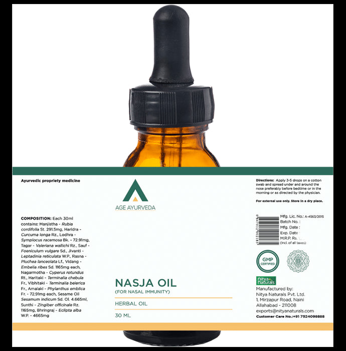 Age Ayurveda Nasja Oil