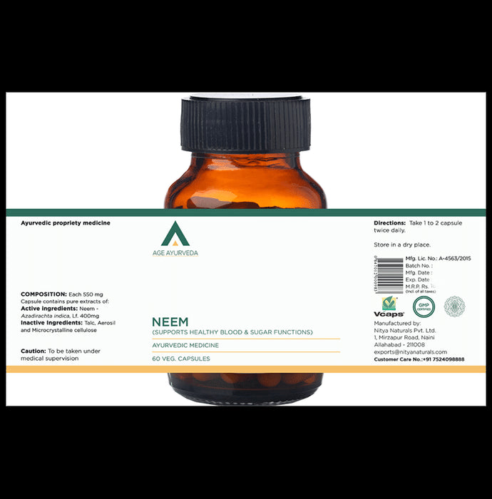 Age Ayurveda Neem Veg Capsule