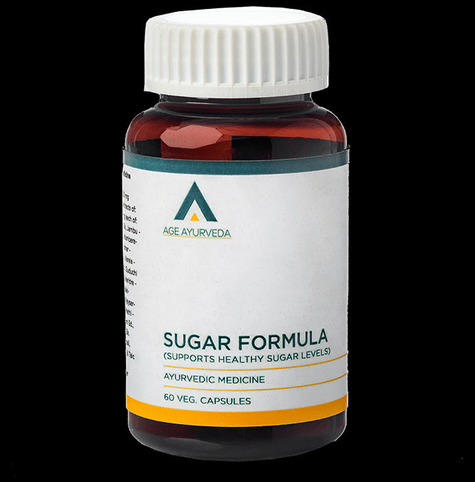 Age Ayurveda Sugar Formula Veg Capsule - Classic Derma
